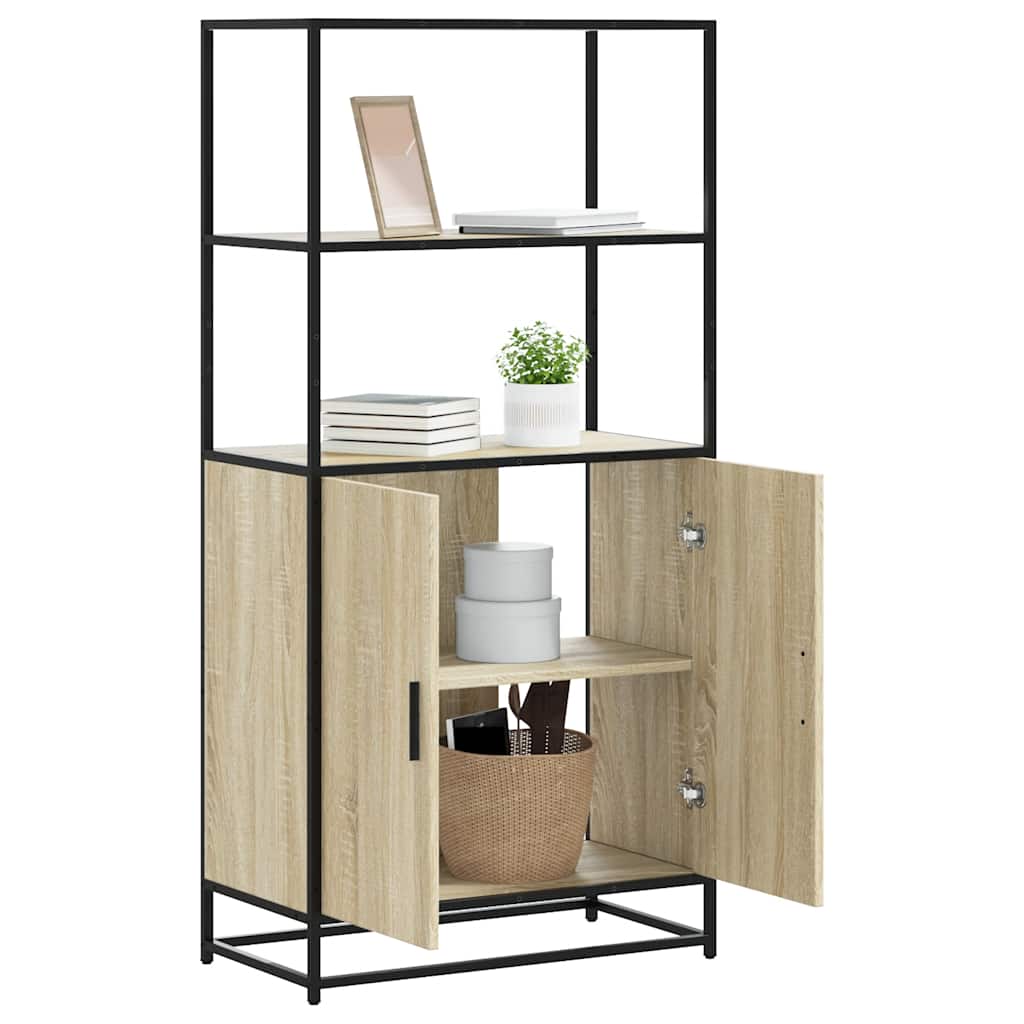 Dulapuru Stejar Sonoma 68x35x139 cm lemn și metal prelucrat GartenMobel Dekor