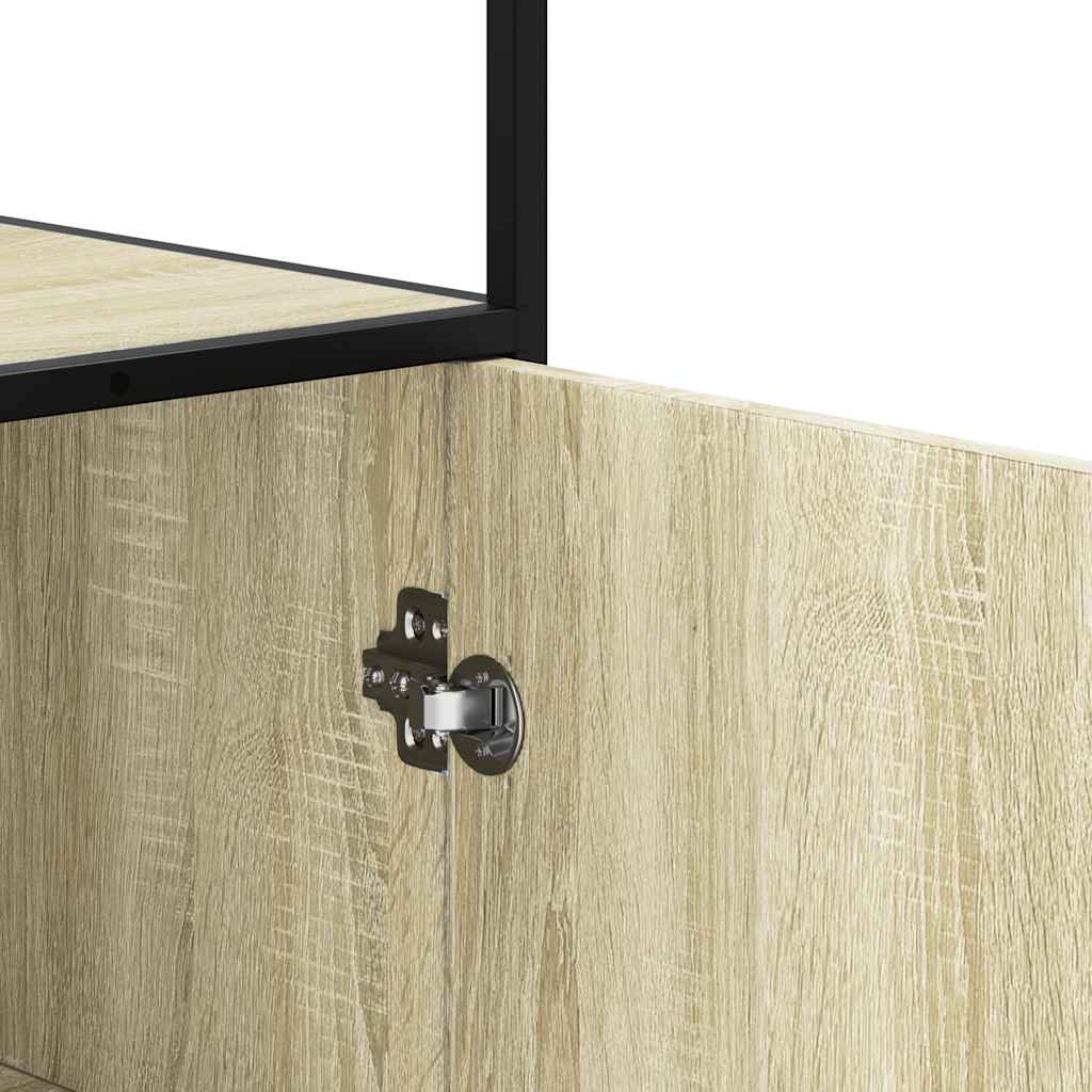 Dulapuru Stejar Sonoma 68x35x139 cm lemn și metal prelucrat GartenMobel Dekor