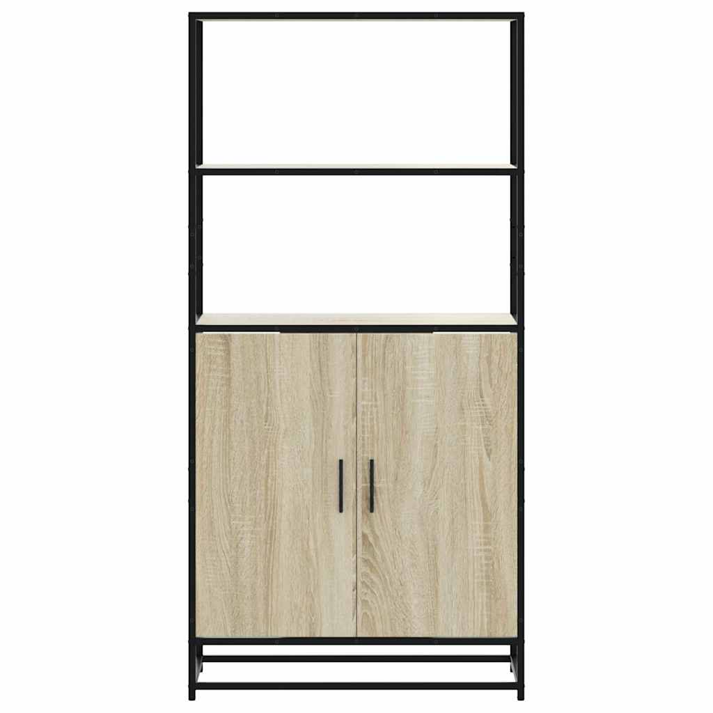 Dulapuru Stejar Sonoma 68x35x139 cm lemn și metal prelucrat GartenMobel Dekor