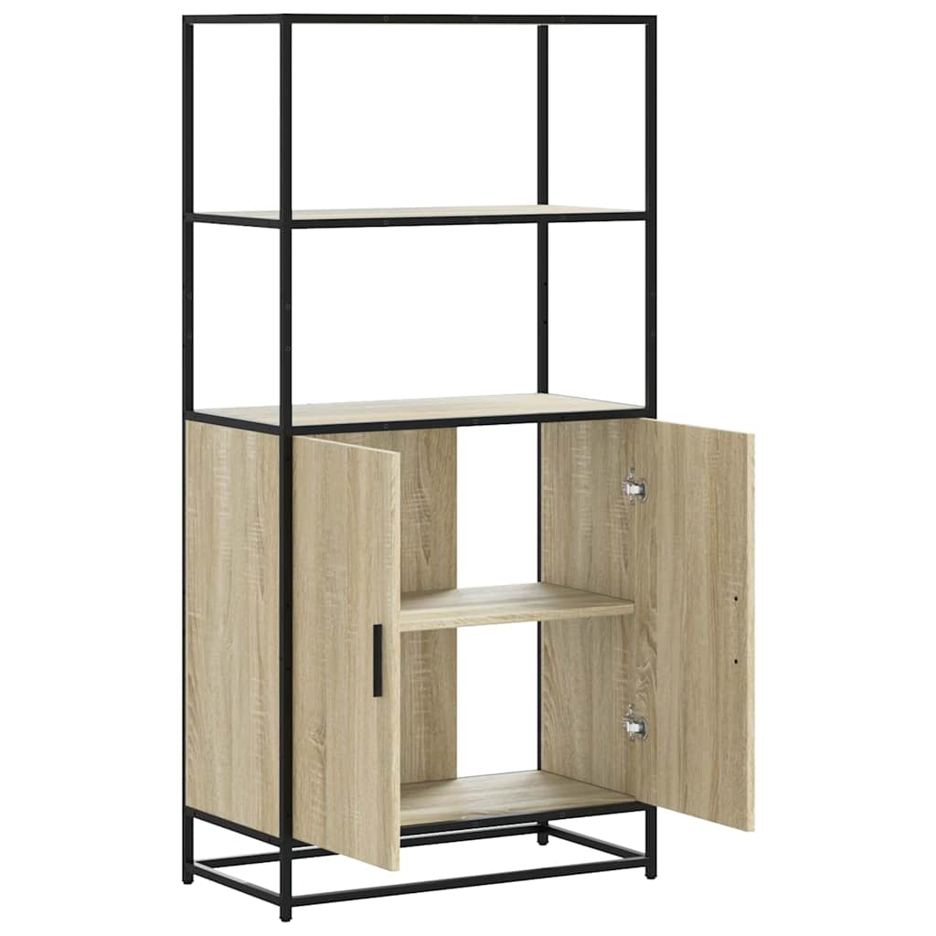 Dulapuru Stejar Sonoma 68x35x139 cm lemn și metal prelucrat GartenMobel Dekor