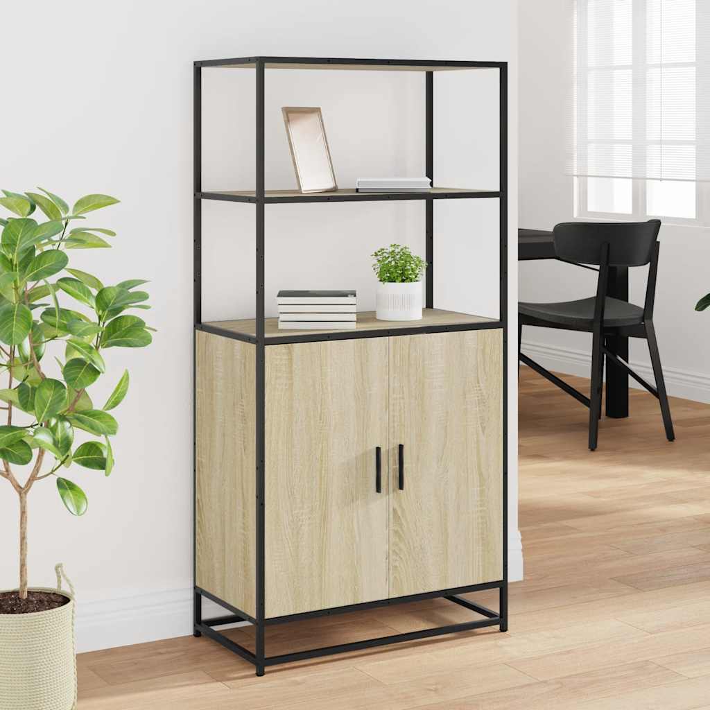 Dulapuru Stejar Sonoma 68x35x139 cm lemn și metal prelucrat GartenMobel Dekor