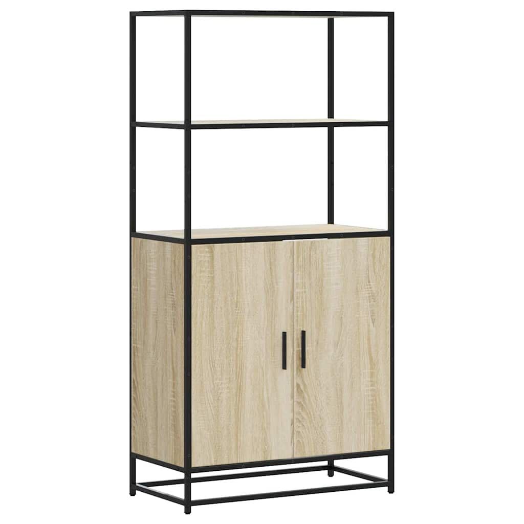 Dulapuru Stejar Sonoma 68x35x139 cm lemn și metal prelucrat GartenMobel Dekor