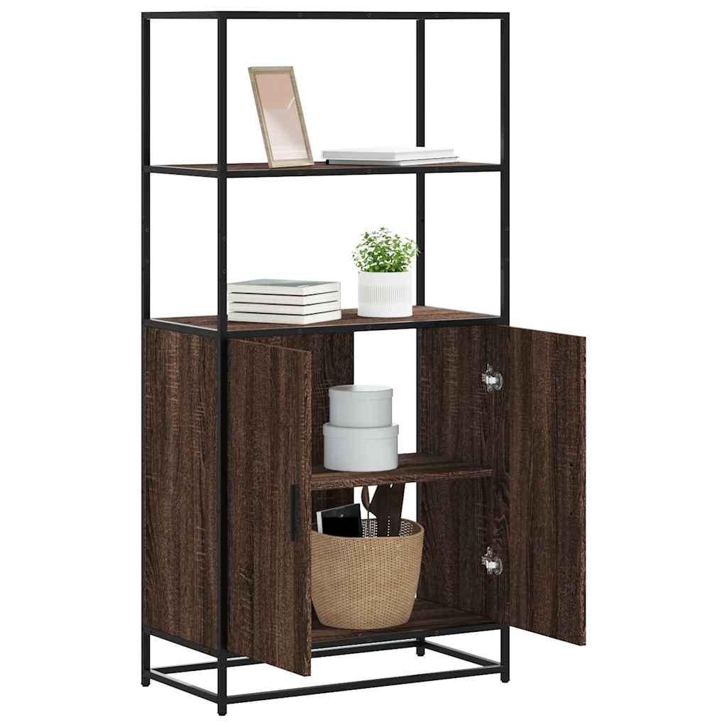 Dulapuru Stejar maro 68x35x139 cm lemn și metal prelucrat GartenMobel Dekor