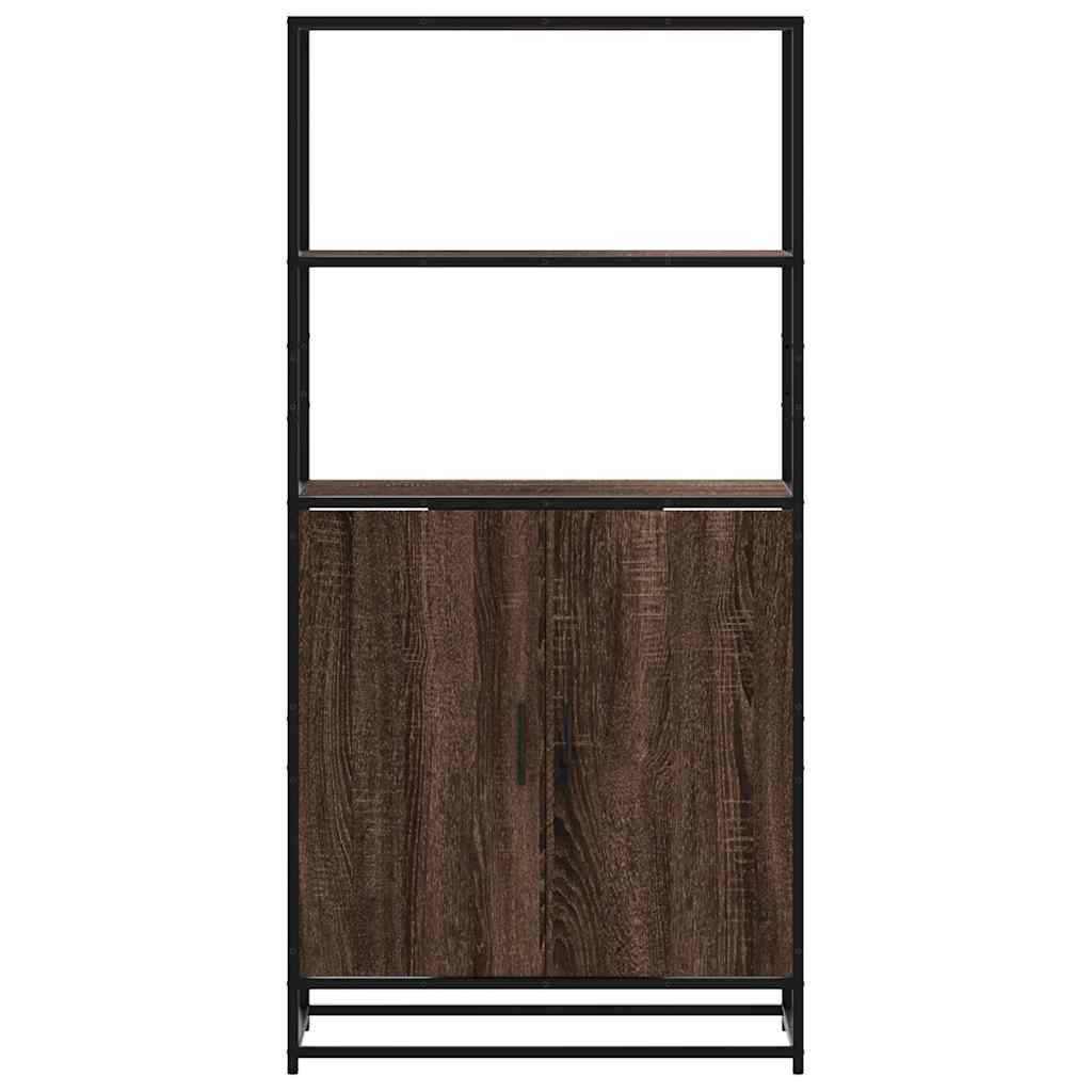 Dulapuru Stejar maro 68x35x139 cm lemn și metal prelucrat GartenMobel Dekor