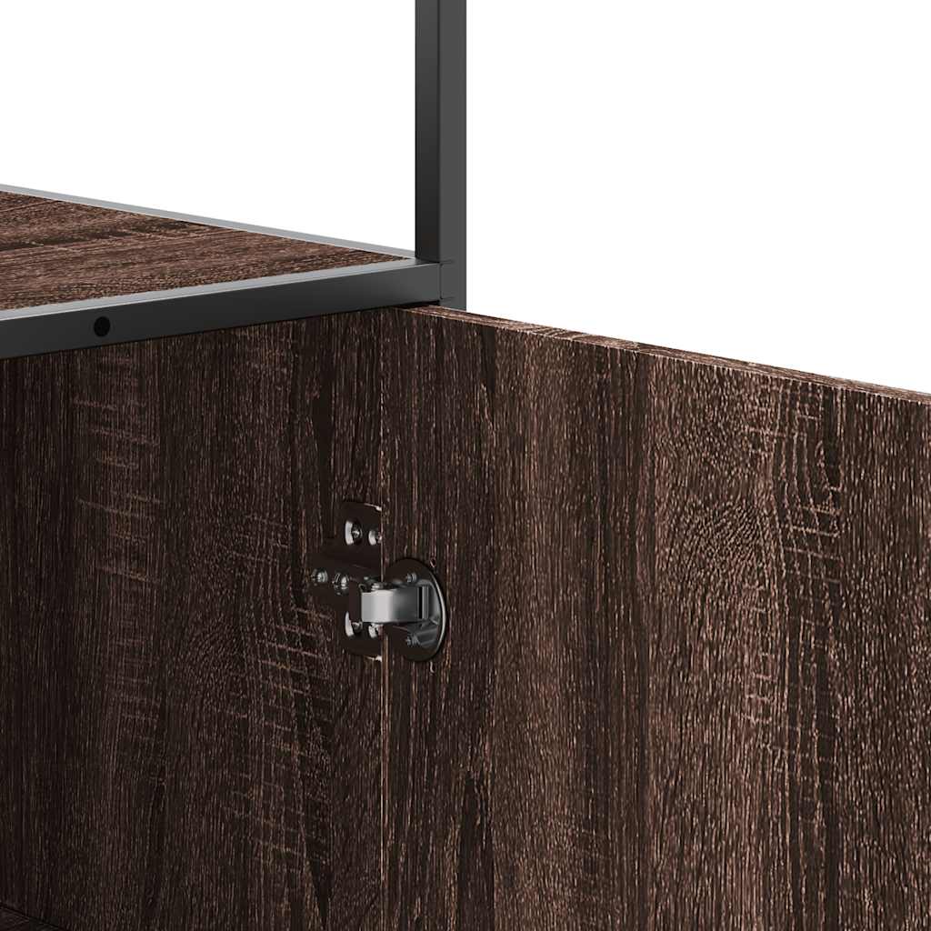 Dulapuru Stejar maro 68x35x139 cm lemn și metal prelucrat GartenMobel Dekor