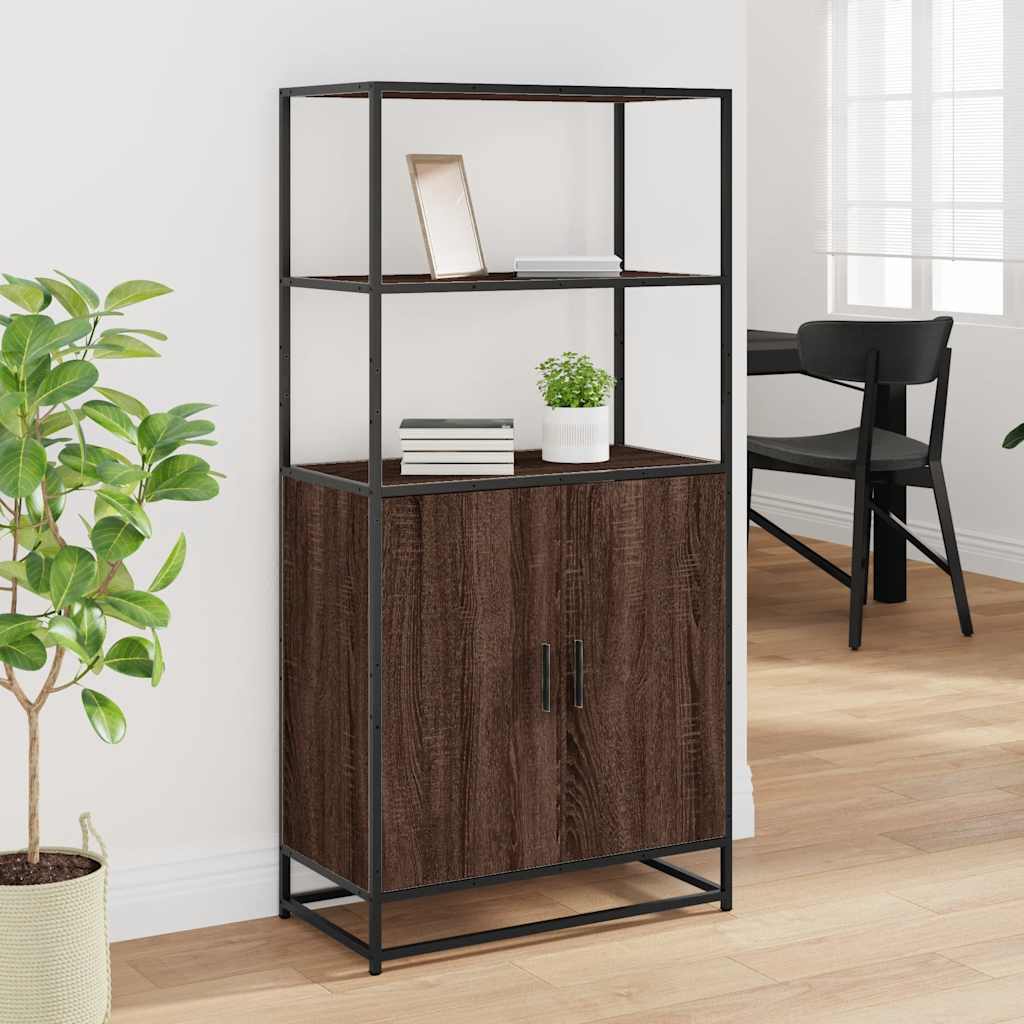 Dulapuru Stejar maro 68x35x139 cm lemn și metal prelucrat GartenMobel Dekor