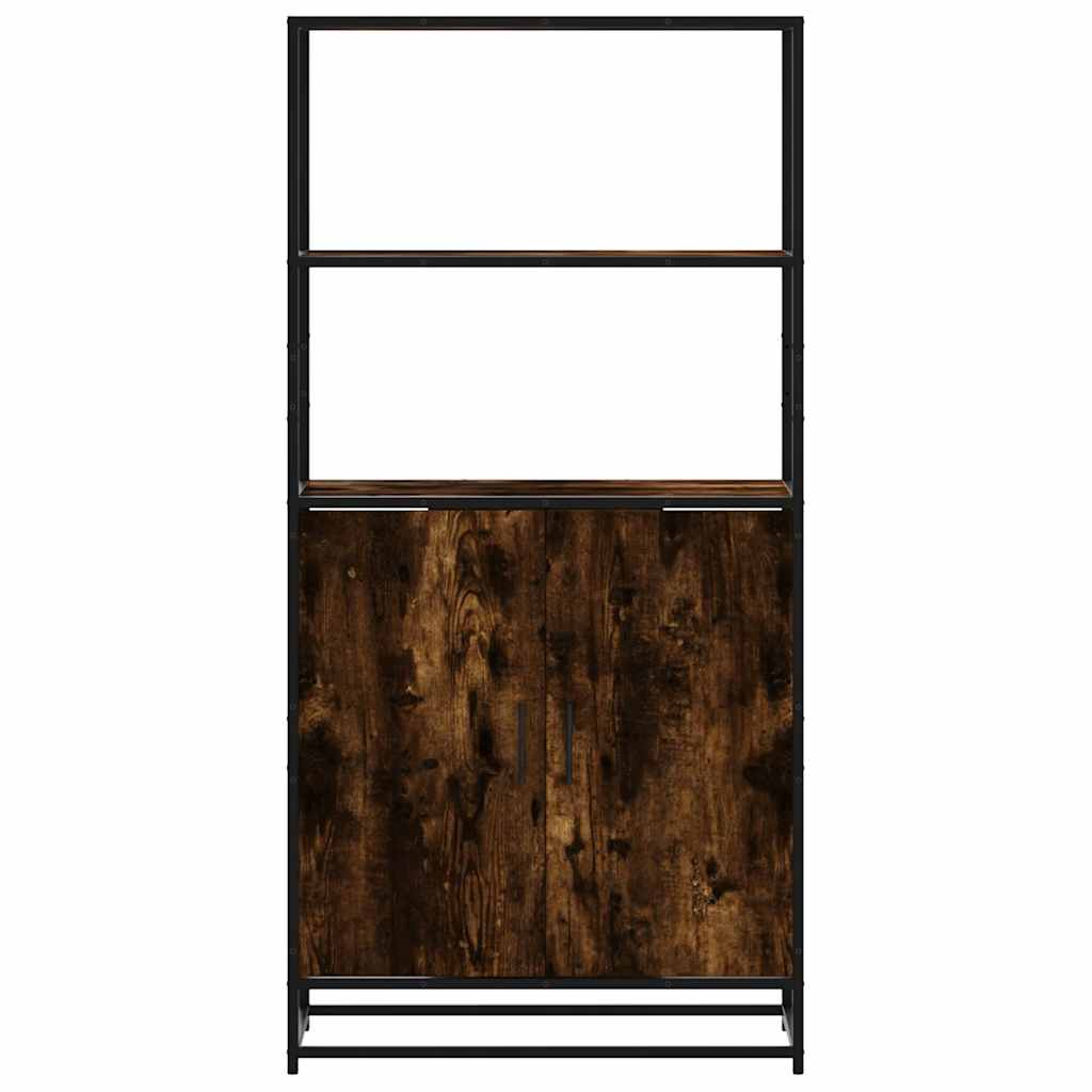 Dulapuru stejar afumat 68x35x139 cm lemn și metal prelucrat GartenMobel Dekor
