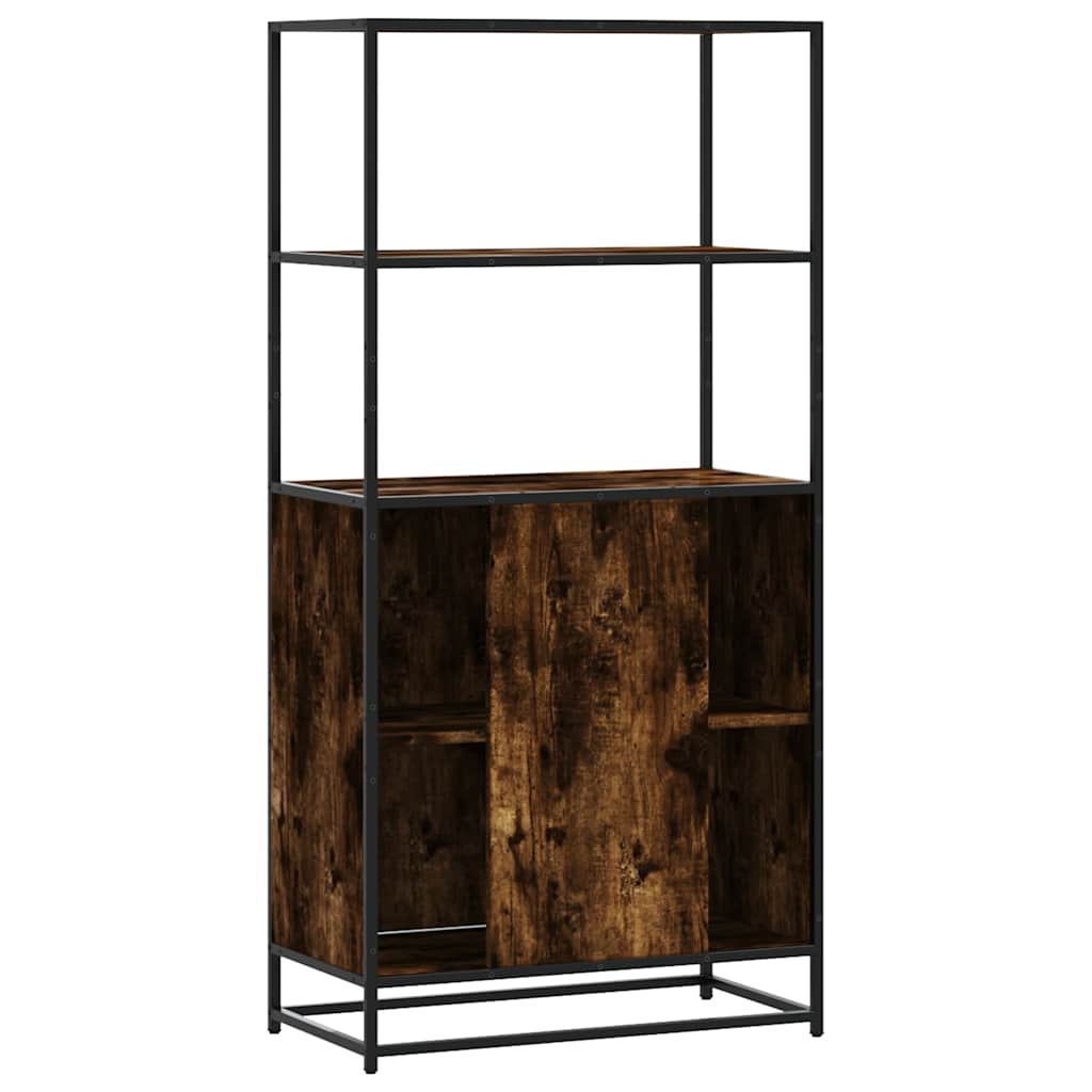 Dulapuru stejar afumat 68x35x139 cm lemn și metal prelucrat GartenMobel Dekor