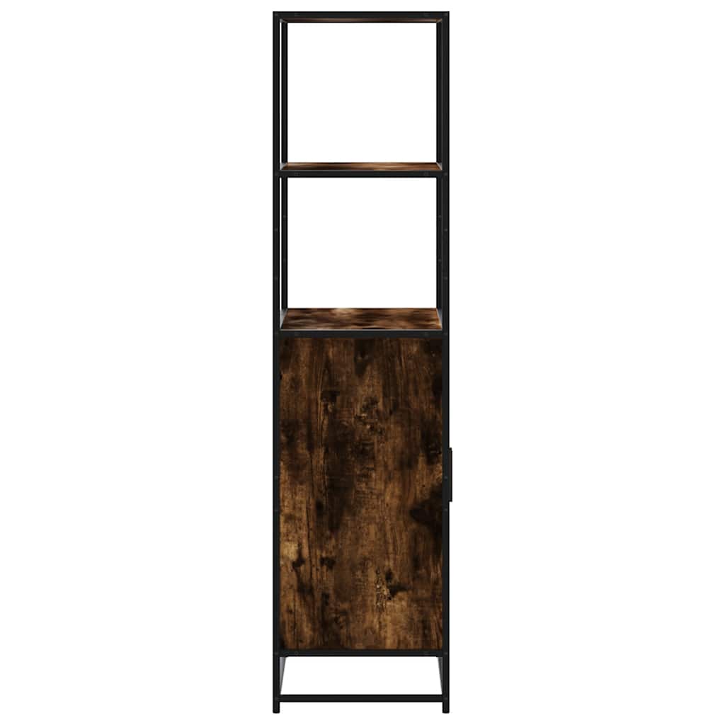 Dulapuru stejar afumat 68x35x139 cm lemn și metal prelucrat GartenMobel Dekor