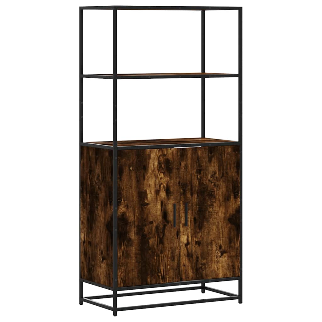 Dulapuru stejar afumat 68x35x139 cm lemn și metal prelucrat GartenMobel Dekor