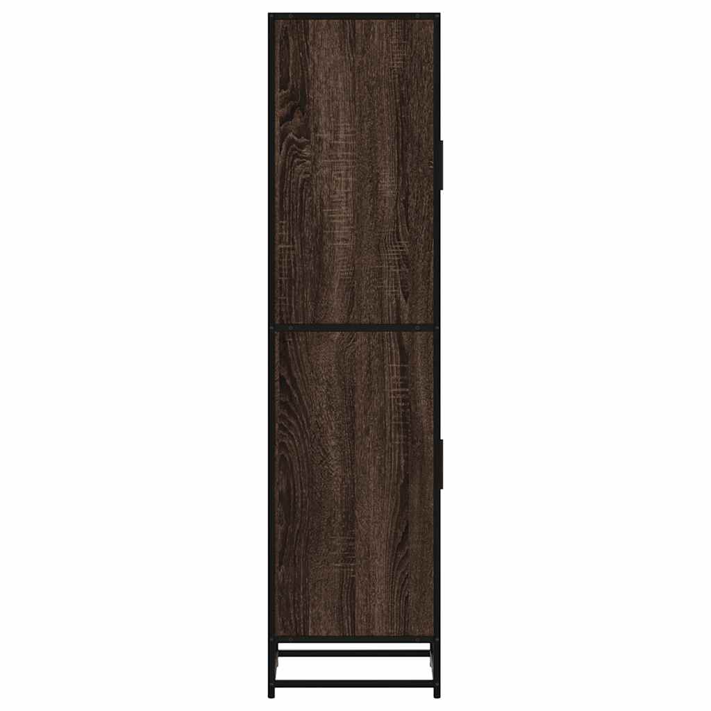 Dulapuru stejar maro 35,5x35x139 cm lemn și metal prelucrat GartenMobel Dekor