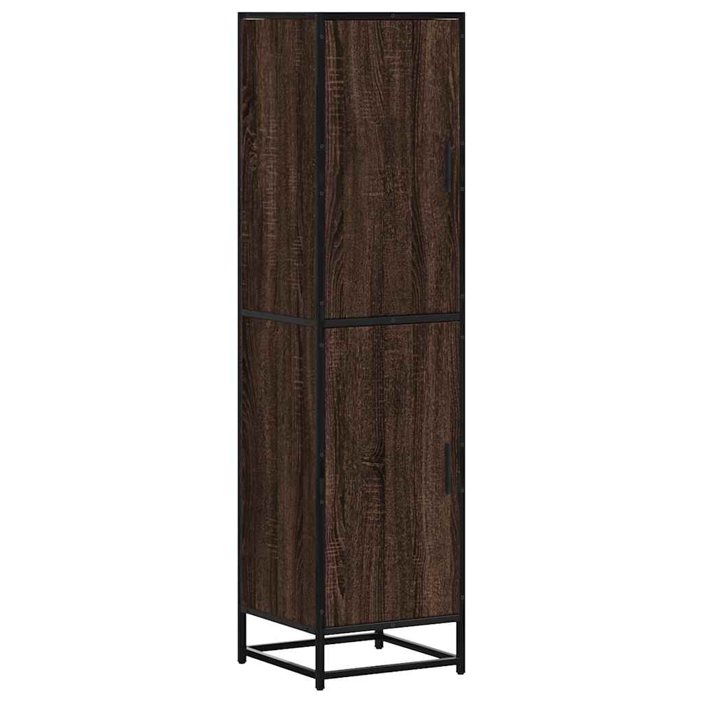 Dulapuru stejar maro 35,5x35x139 cm lemn și metal prelucrat GartenMobel Dekor