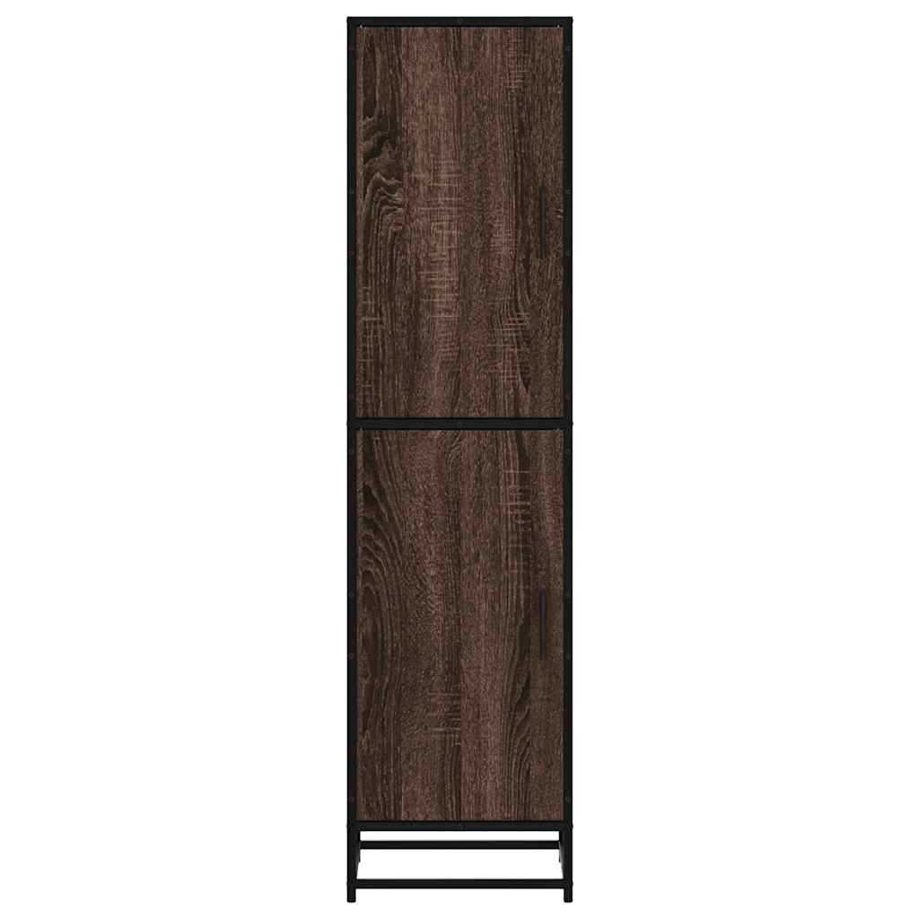 Dulapuru stejar maro 35,5x35x139 cm lemn și metal prelucrat GartenMobel Dekor