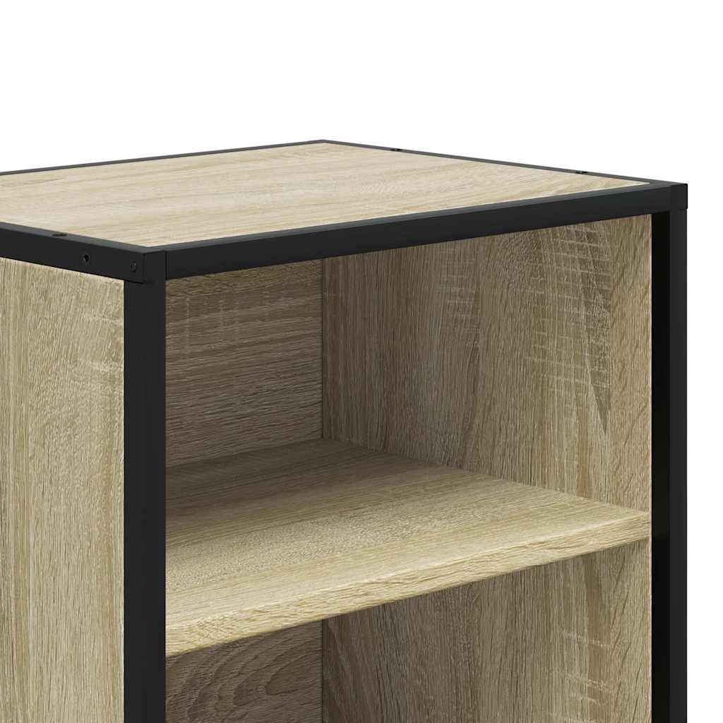 Noptiera din stejar Sonoma 40x31x50 cm lemn prelucrat si metal GartenMobel Dekor