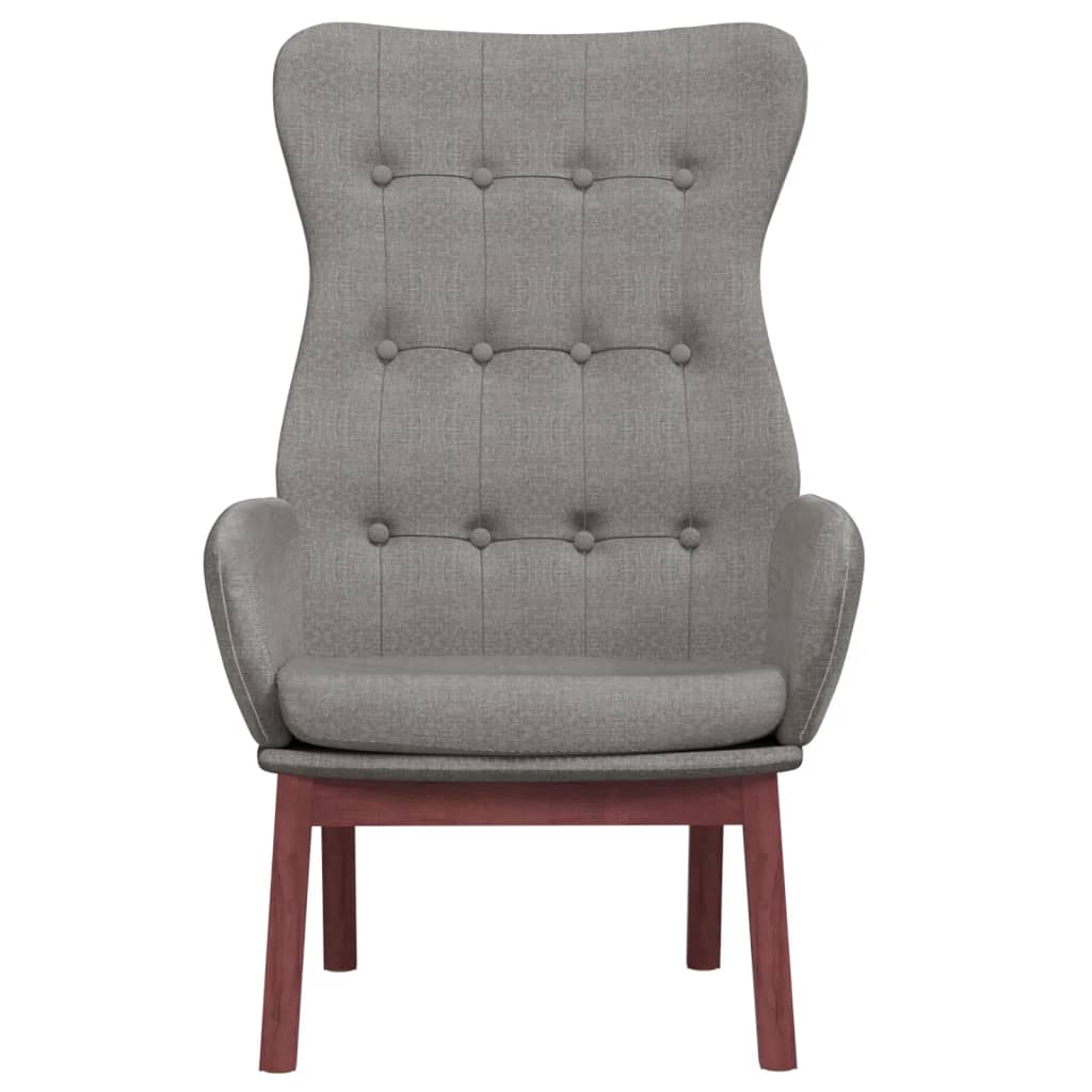 Scaun de relaxare, gri deschis, material textil GartenMobel Dekor