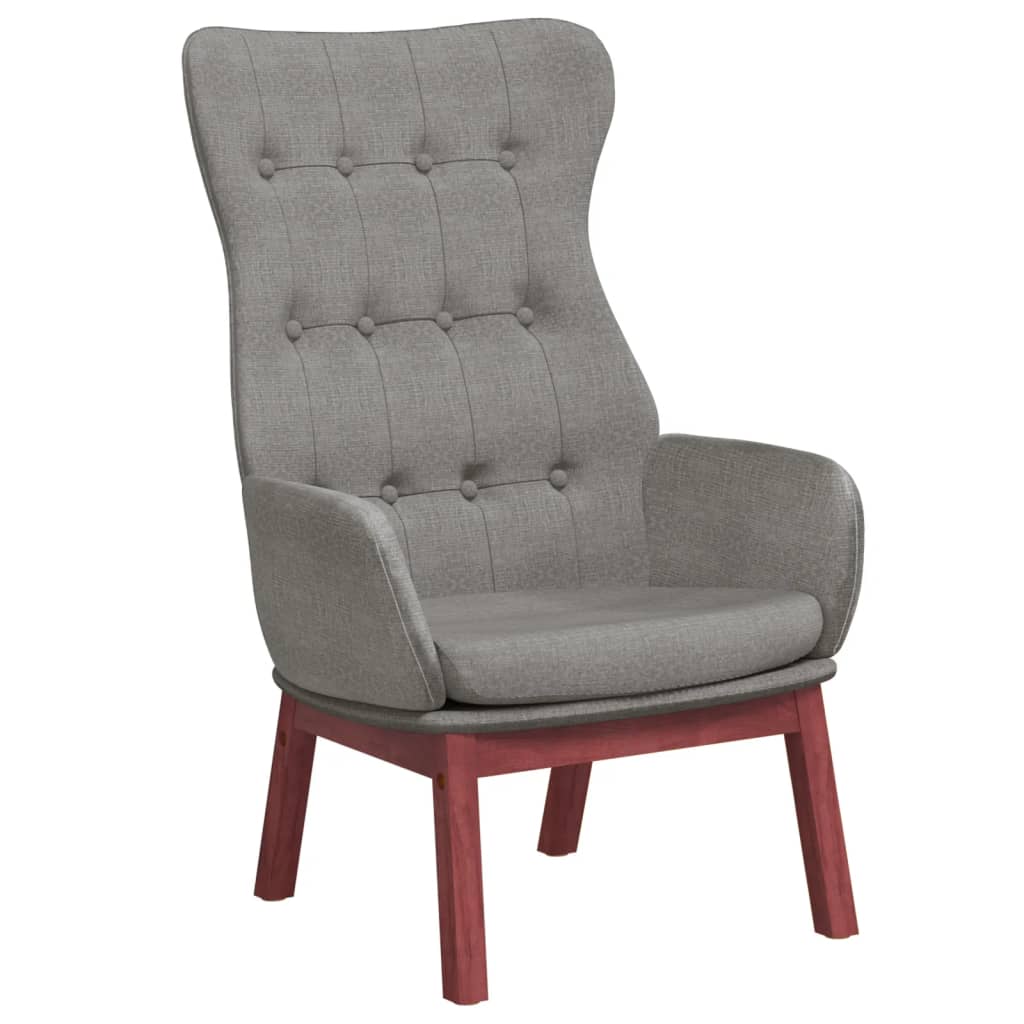 Scaun de relaxare, gri deschis, material textil GartenMobel Dekor