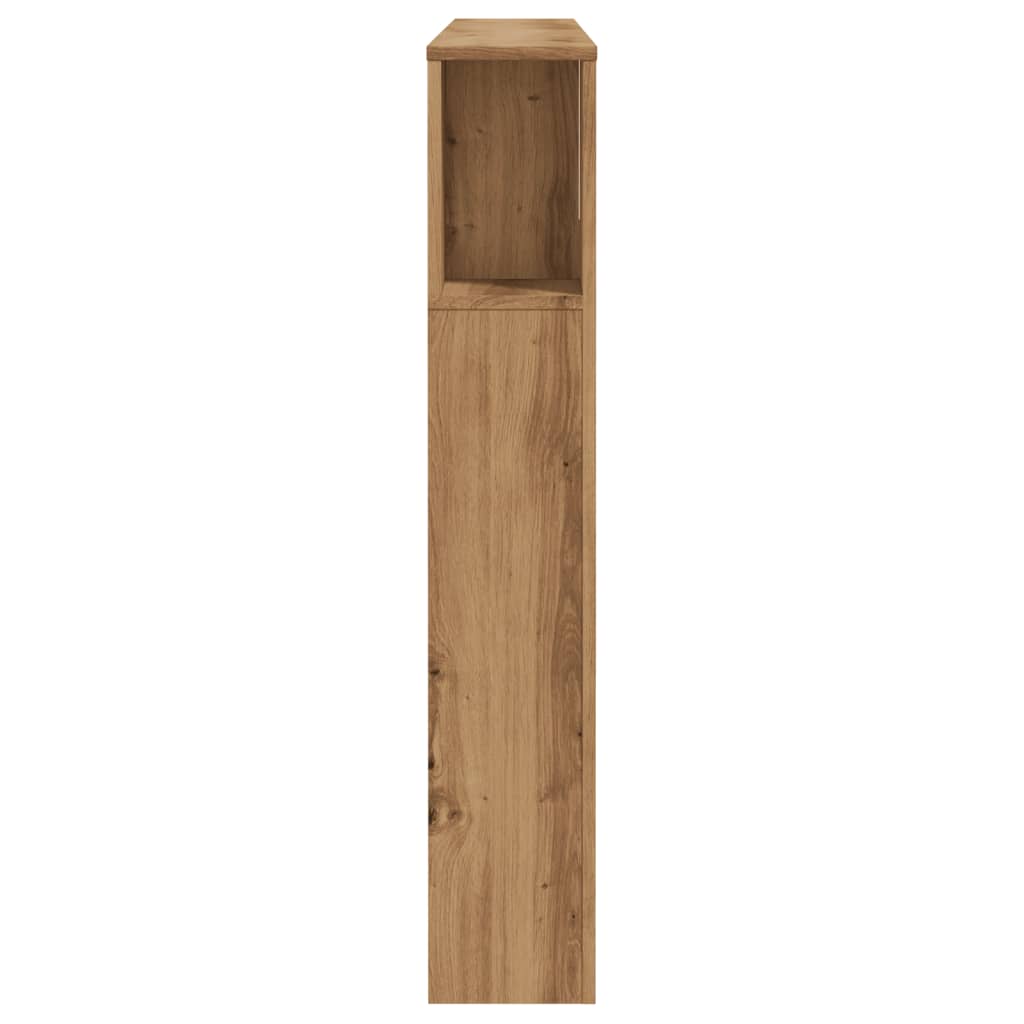 Tăblie pat dulap stejar artizanal 140x18,5x102,5 cm lemn GartenMobel Dekor