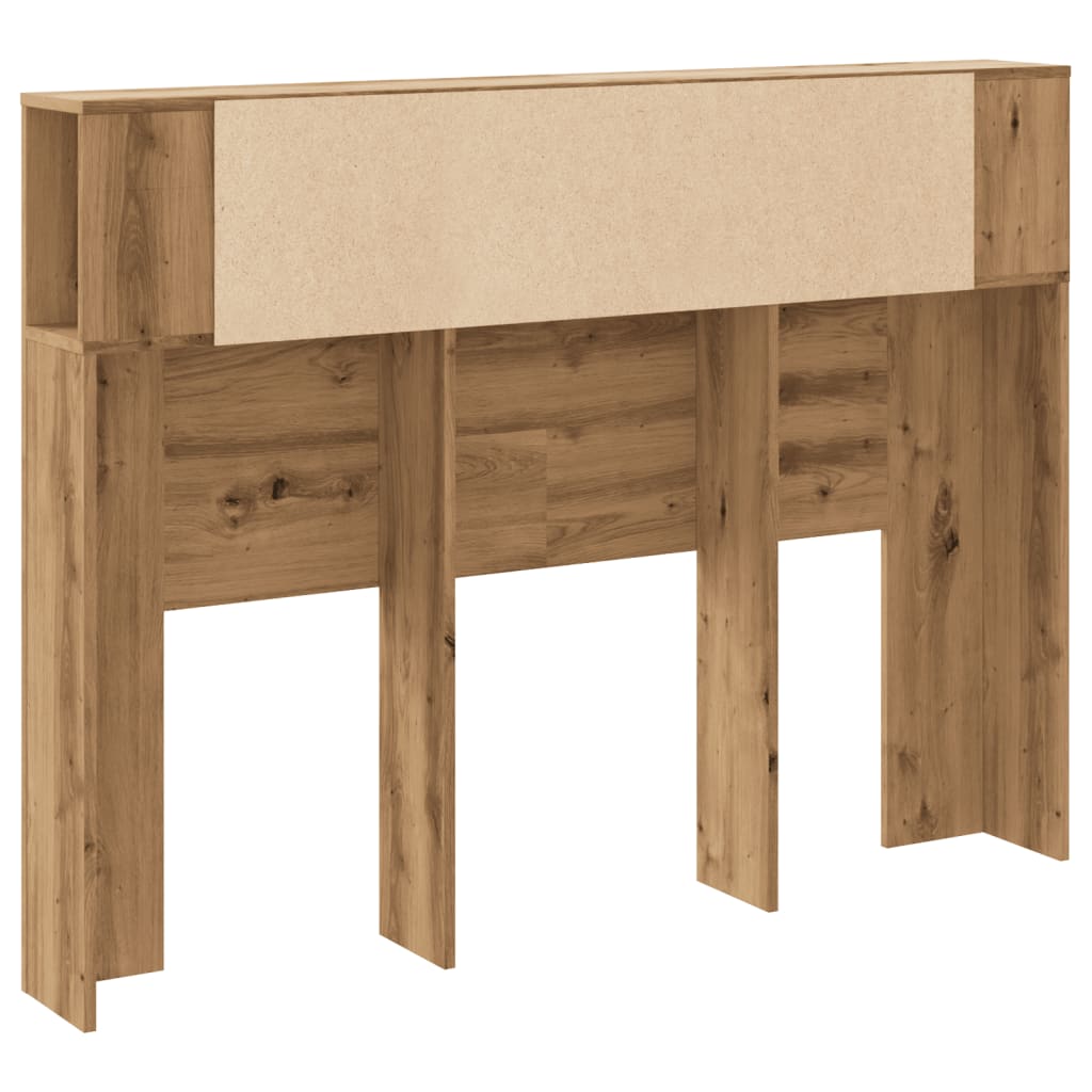 Tăblie pat dulap stejar artizanal 140x18,5x102,5 cm lemn GartenMobel Dekor