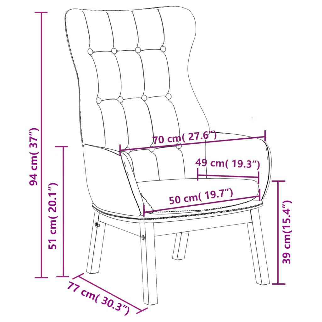 Scaun de relaxare, gri închis, material textil GartenMobel Dekor