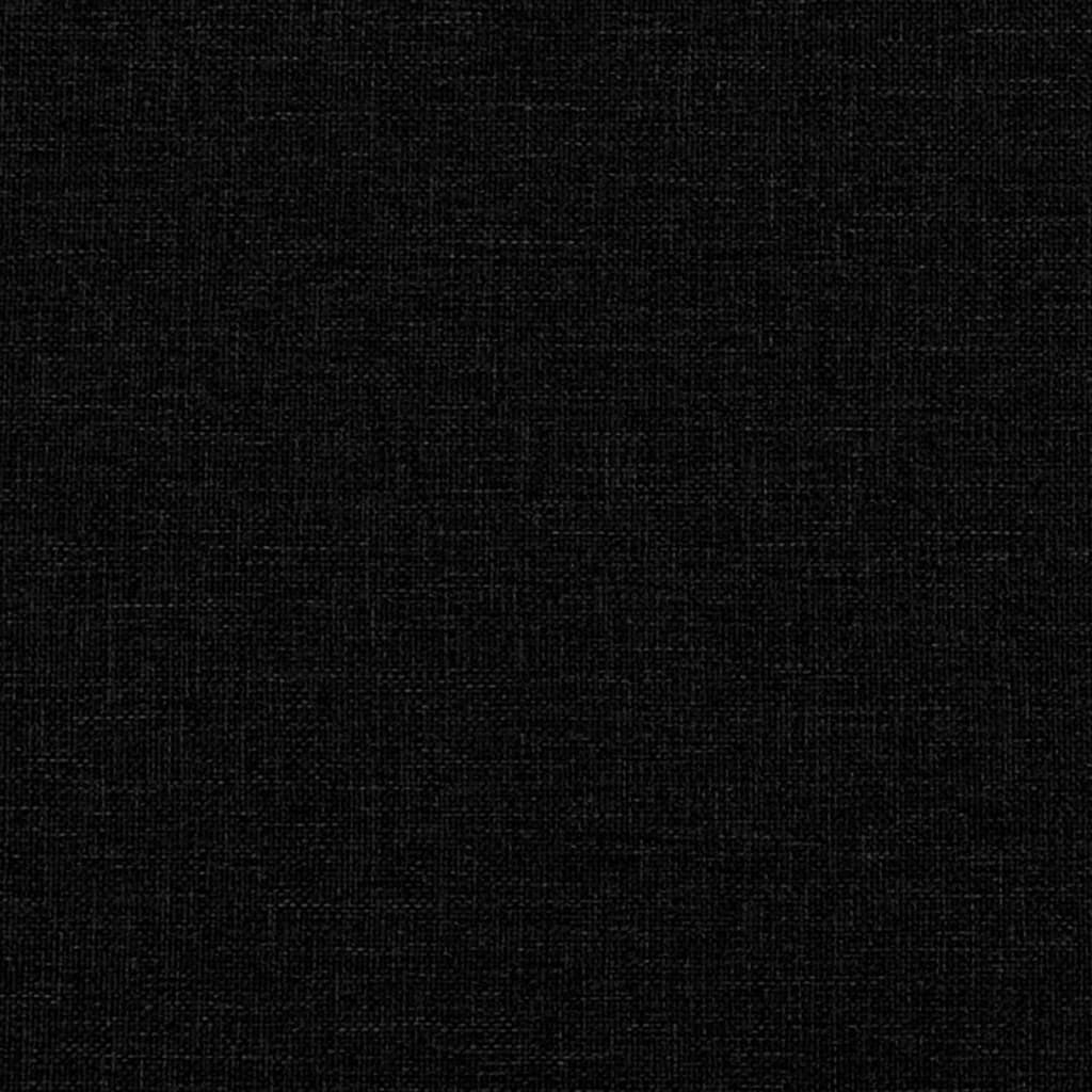 Pernă pentru tăblie de pat, negru, 200 cm, material textil GartenMobel Dekor