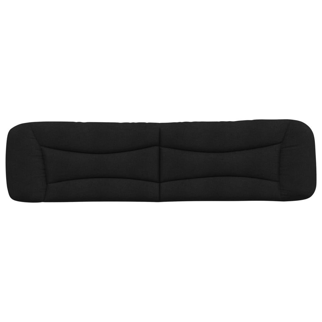Pernă pentru tăblie de pat, negru, 200 cm, material textil GartenMobel Dekor