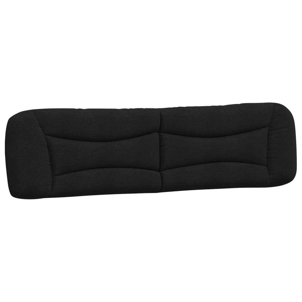 Pernă pentru tăblie de pat, negru, 200 cm, material textil GartenMobel Dekor