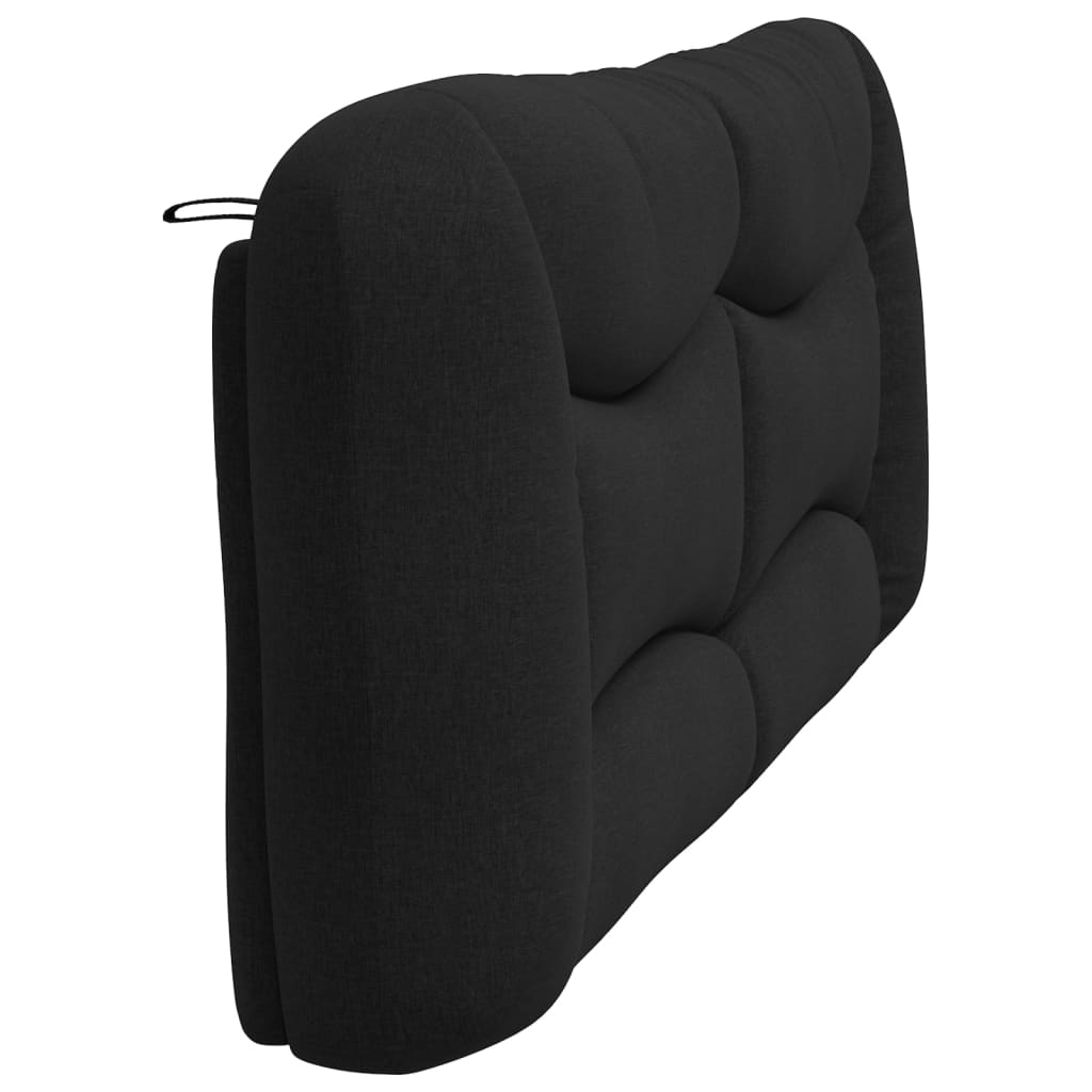 Pernă pentru tăblie de pat, negru, 200 cm, material textil GartenMobel Dekor