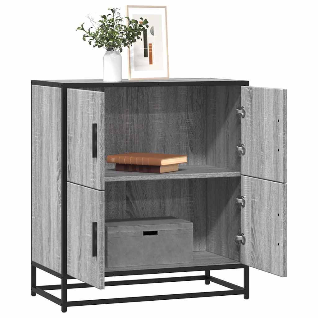 Bufetă gri Sonoma 68x35x76 cm din lemn prelucrat GartenMobel Dekor