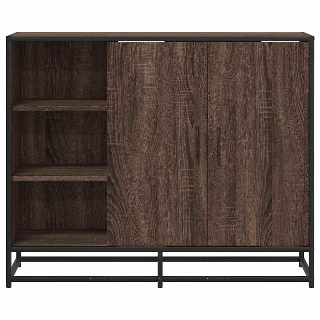 Dulap, stejar maro, 92x35x76 cm, lemn prelucrat GartenMobel Dekor