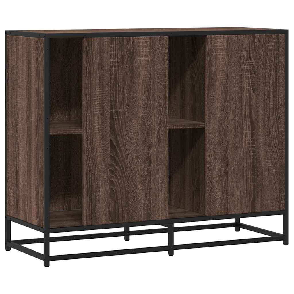 Dulap, stejar maro, 92x35x76 cm, lemn prelucrat GartenMobel Dekor