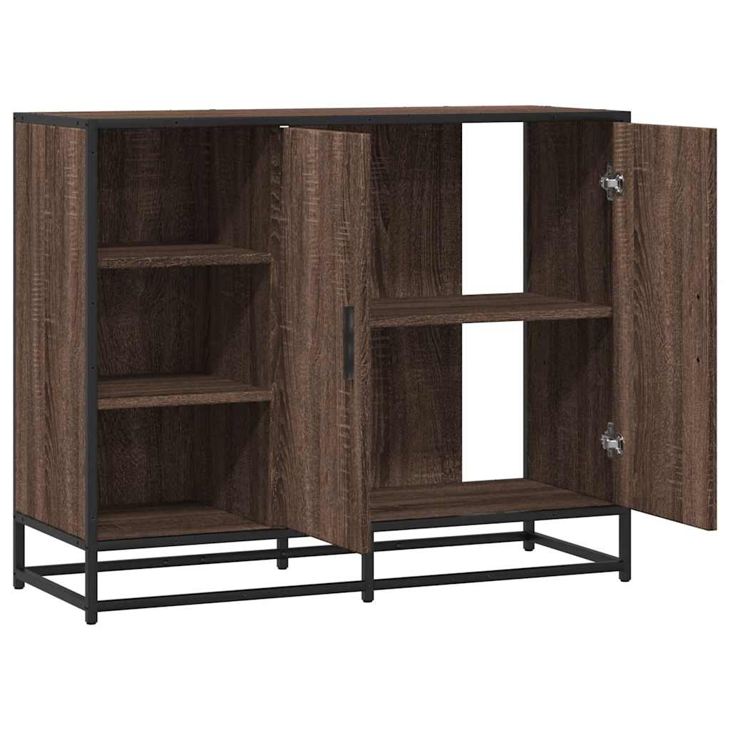 Dulap, stejar maro, 92x35x76 cm, lemn prelucrat GartenMobel Dekor