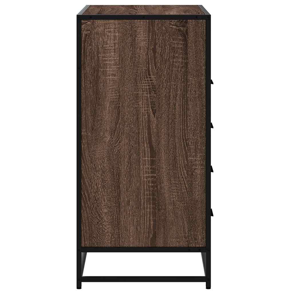 Dulap cu sertar, stejar maro, 70x41x70 cm, lemn prelucrat GartenMobel Dekor