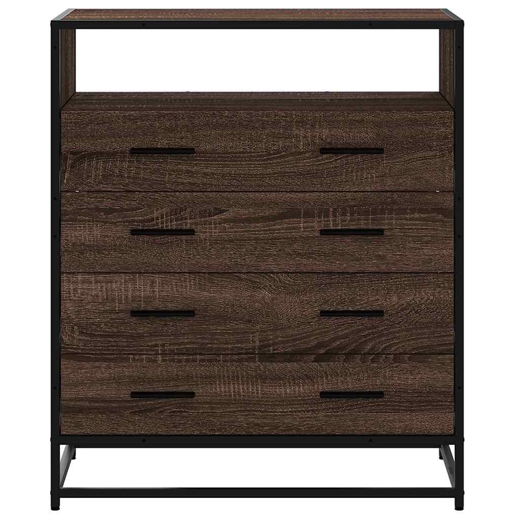 Dulap cu sertar, stejar maro, 70x41x70 cm, lemn prelucrat GartenMobel Dekor