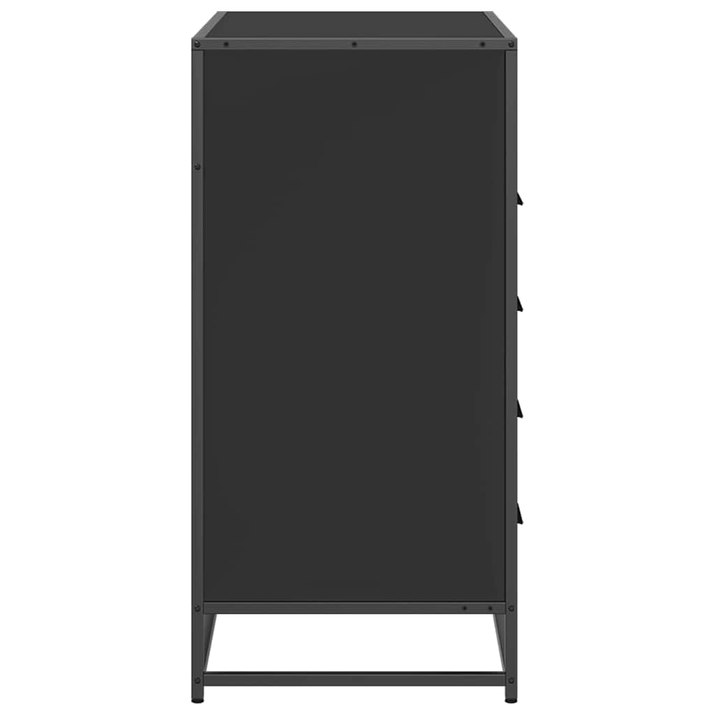 Dulap cu sertare, negru, 70x41x70 cm, lemn compozit GartenMobel Dekor