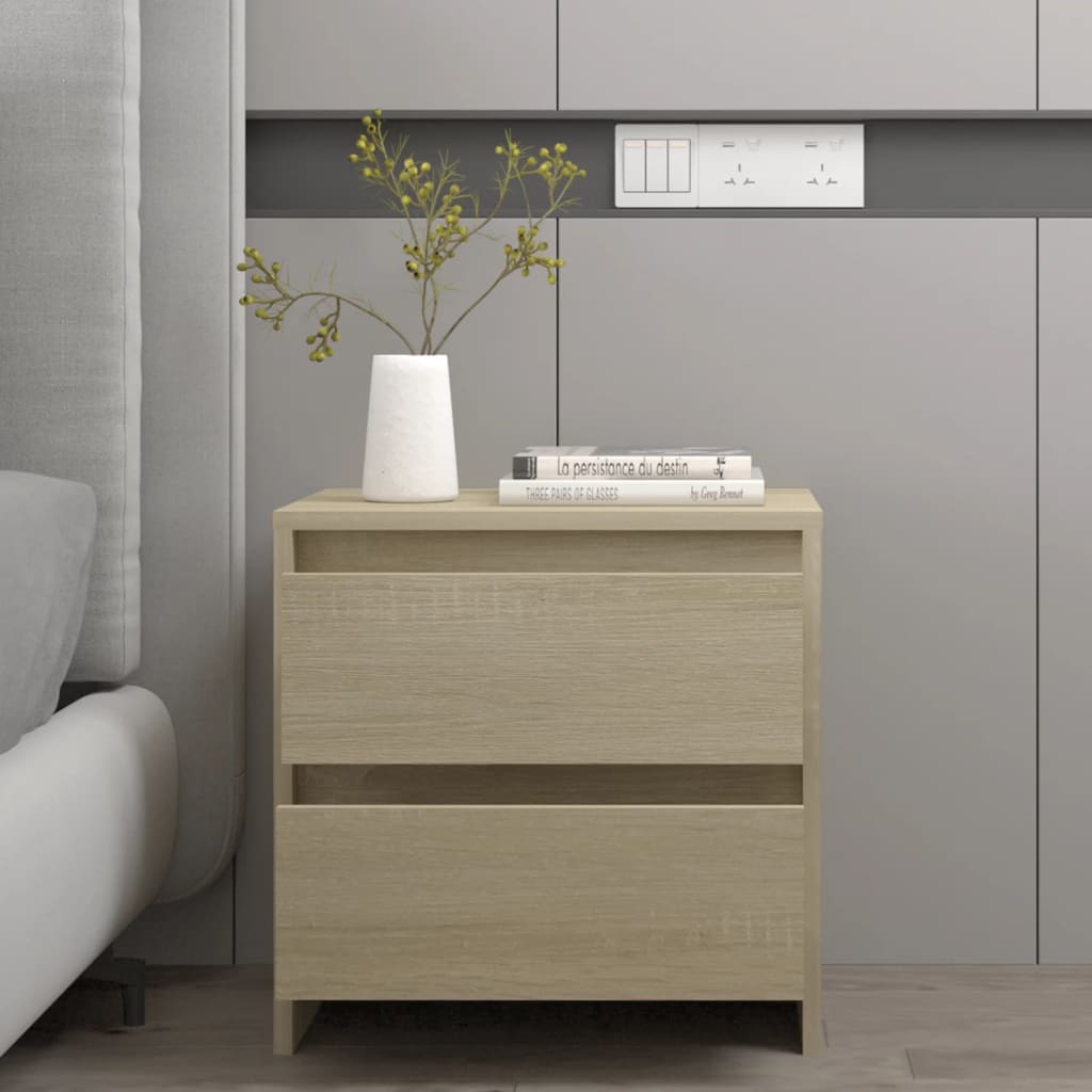 Noptiere, 2 buc., stejar sonoma, 45x34,5x44,5 cm, PAL  GartenMobel Dekor