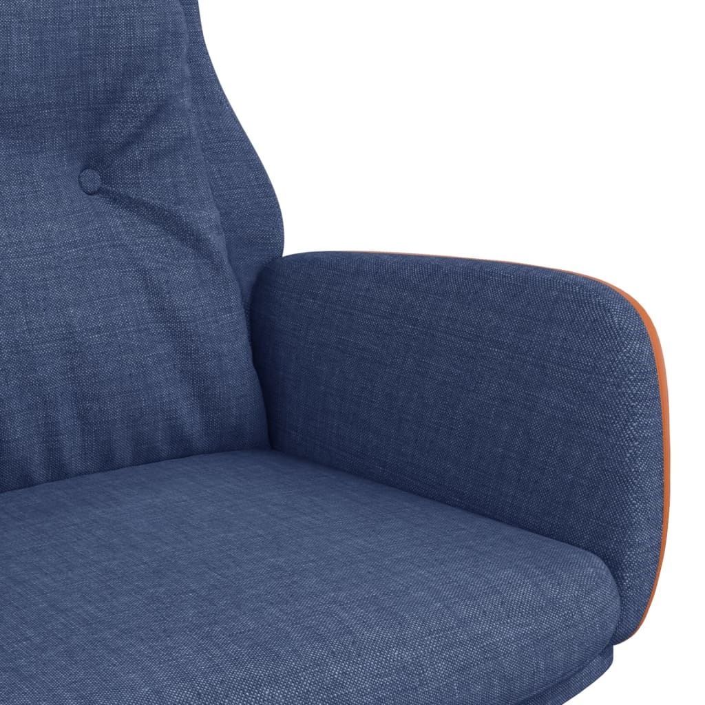 Scaun de relaxare, albastru, textil și PVC GartenMobel Dekor