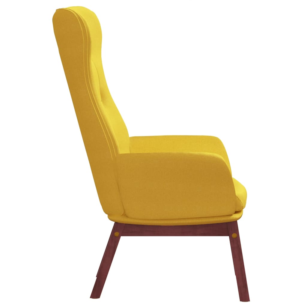 Scaun de relaxare, galben muștar, material textil GartenMobel Dekor