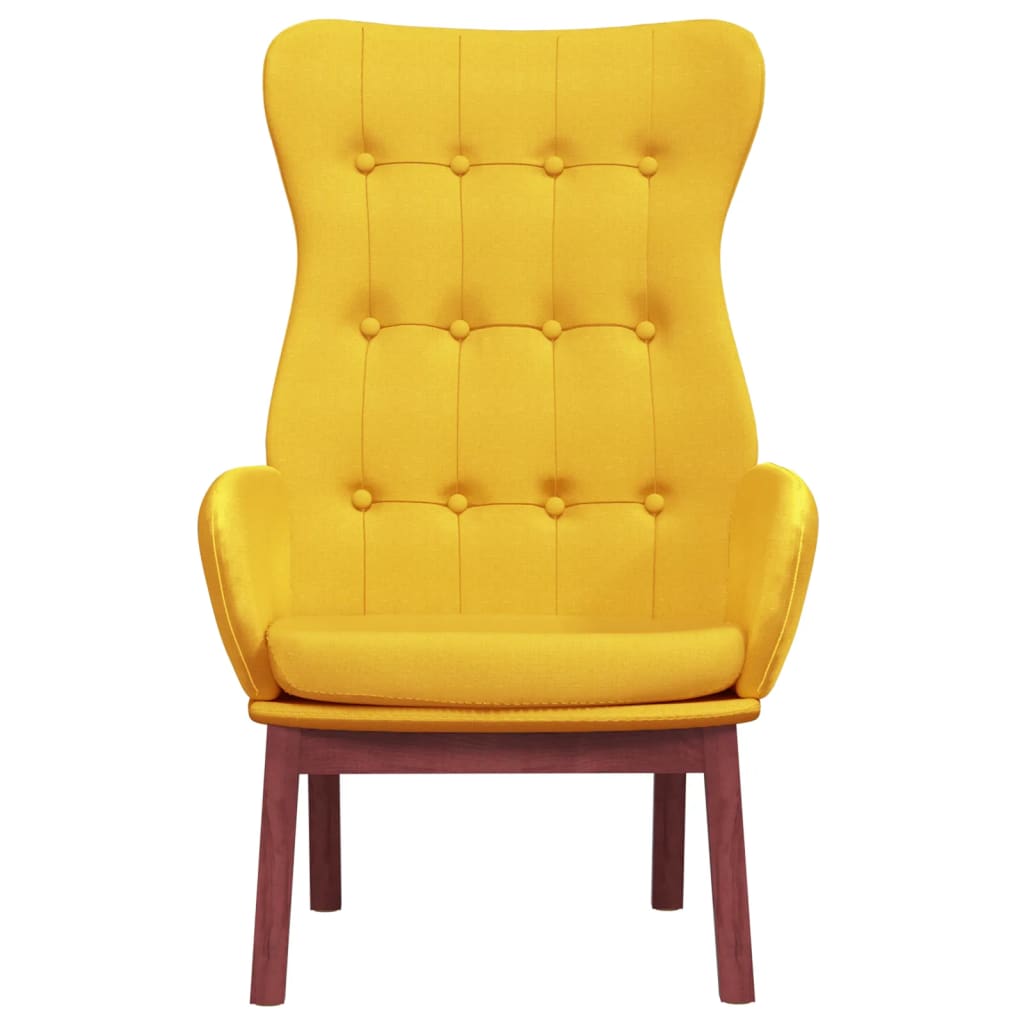 Scaun de relaxare, galben muștar, material textil GartenMobel Dekor