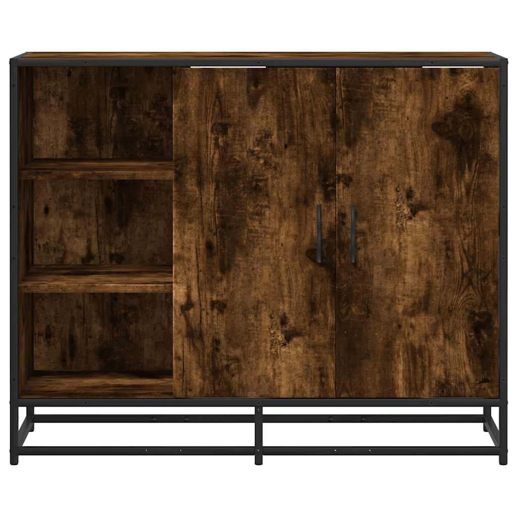 Servantă, stejar fumuriu, 92x35x76 cm, lemn compozit GartenMobel Dekor