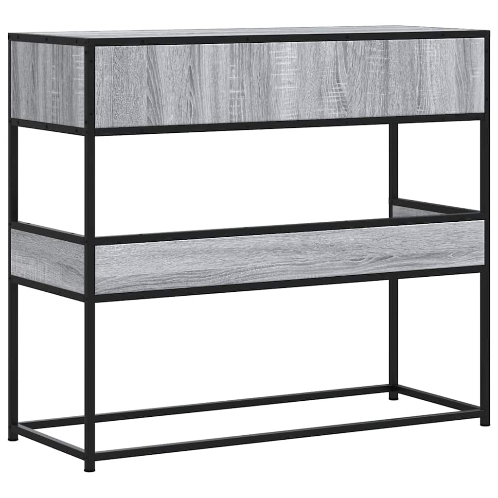 Măsuță consolă, gri sonoma, 90x35x80 cm, lemn prelucrat GartenMobel Dekor