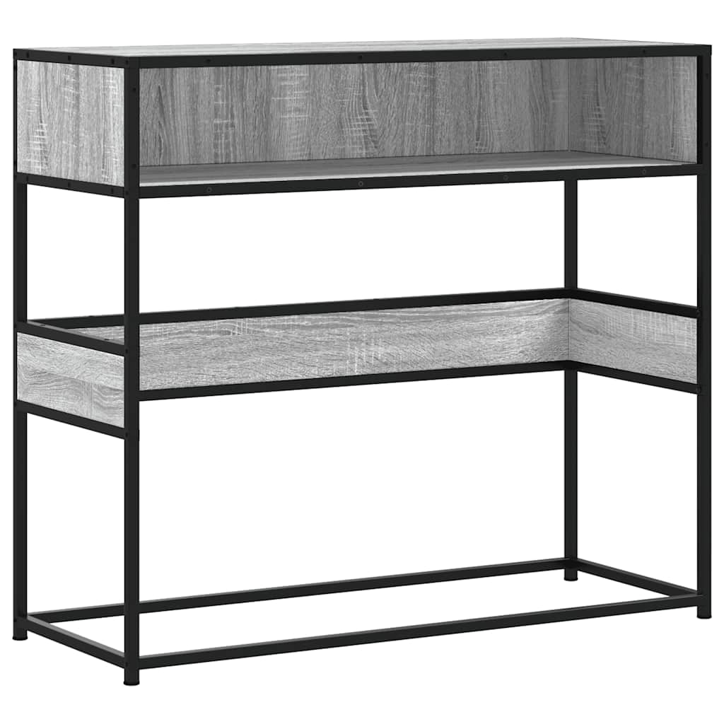 Măsuță consolă, gri sonoma, 90x35x80 cm, lemn prelucrat GartenMobel Dekor