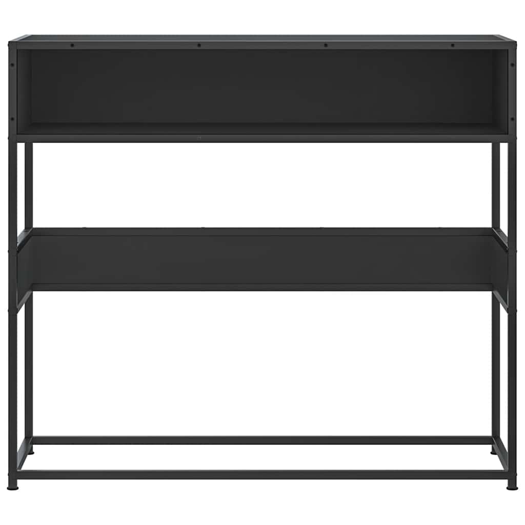 Măsuță consolă, negru, 90x35x80 cm, lemn prelucrat GartenMobel Dekor