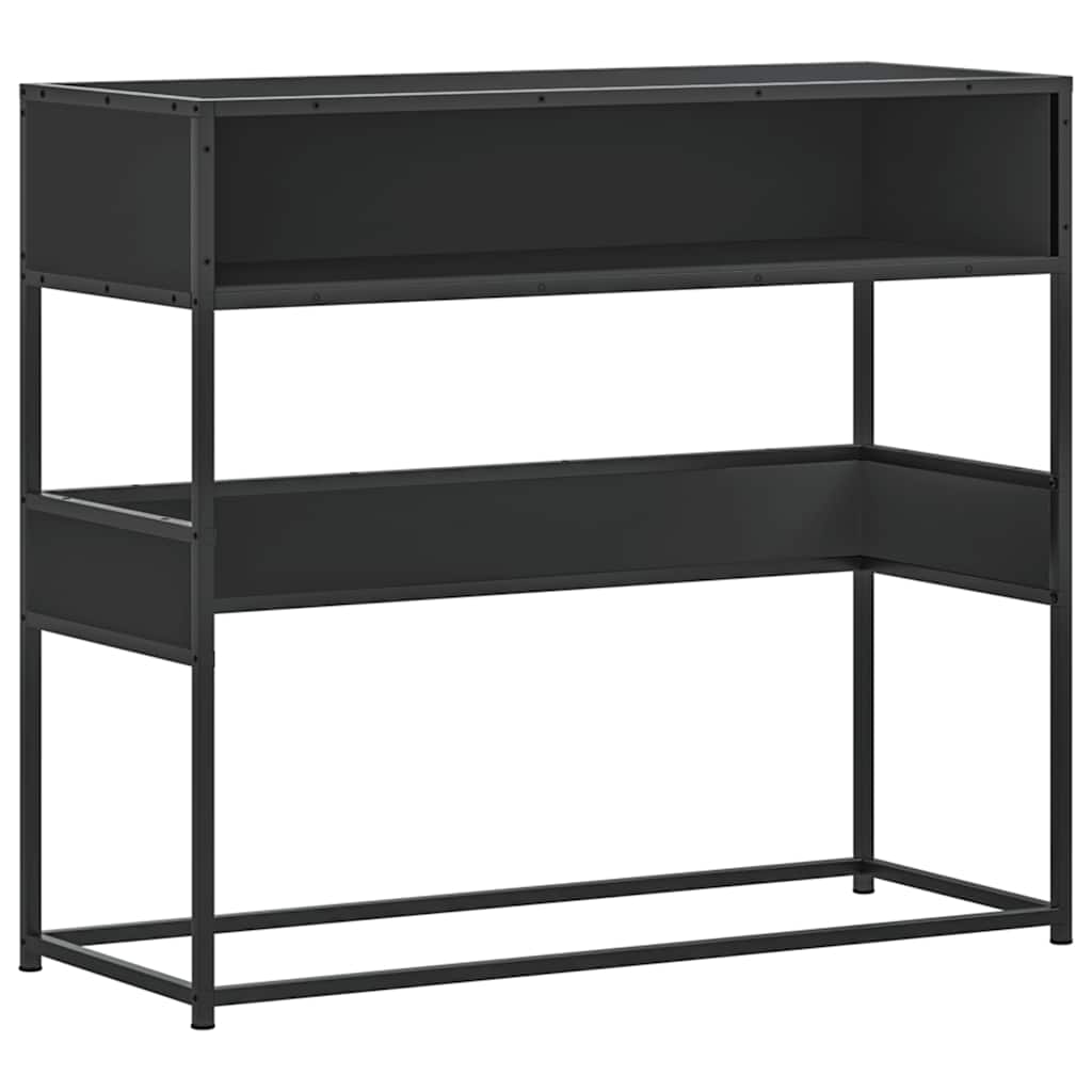 Măsuță consolă, negru, 90x35x80 cm, lemn prelucrat GartenMobel Dekor