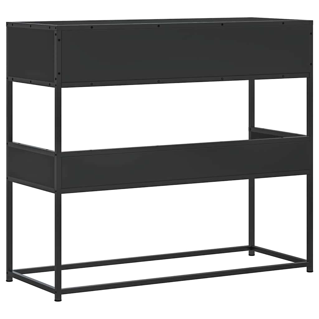 Măsuță consolă, negru, 90x35x80 cm, lemn prelucrat GartenMobel Dekor