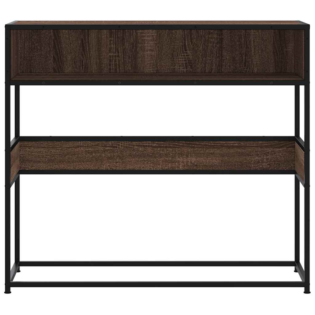 Măsuță consolă, stejar maro, 90x35x80 cm, lemn prelucrat GartenMobel Dekor
