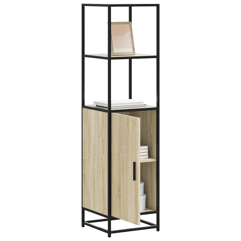 Dulapuru Stejar Sonoma 35,5x35x139 cm lemn și metal prelucrat GartenMobel Dekor