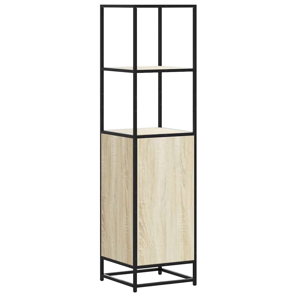 Dulapuru Stejar Sonoma 35,5x35x139 cm lemn și metal prelucrat GartenMobel Dekor