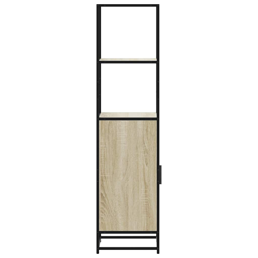 Dulapuru Stejar Sonoma 35,5x35x139 cm lemn și metal prelucrat GartenMobel Dekor