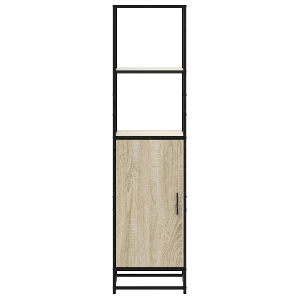 Dulapuru Stejar Sonoma 35,5x35x139 cm lemn și metal prelucrat GartenMobel Dekor