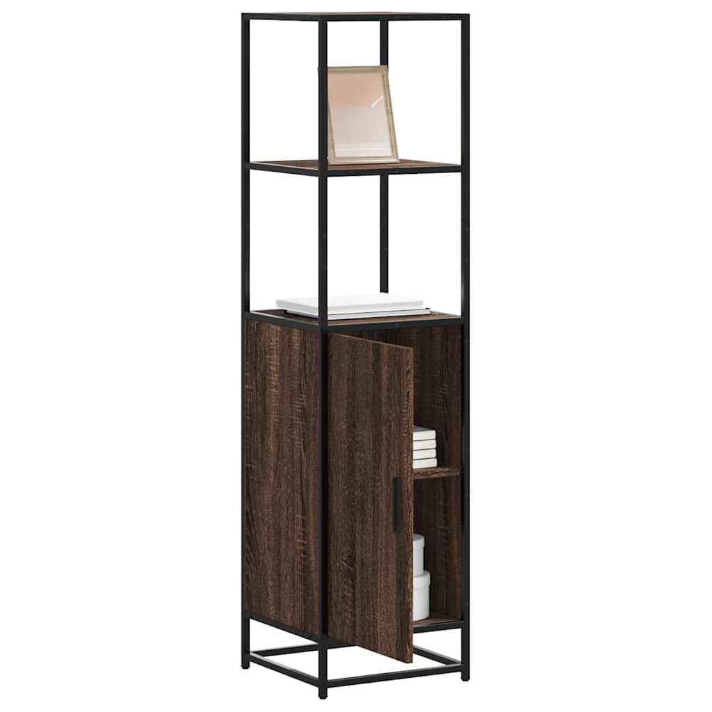 Dulapuru stejar maro 35,5x35x139 cm lemn și metal prelucrat GartenMobel Dekor